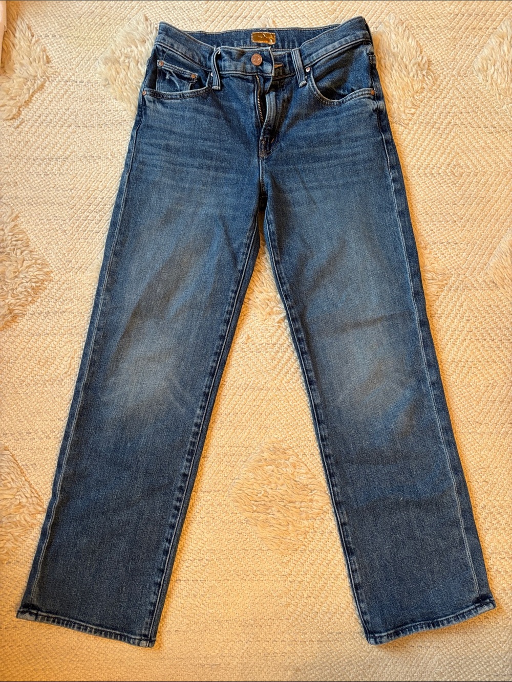 Mother womenโs jeans size 25 Mid Rise Rambler Zip Ankle